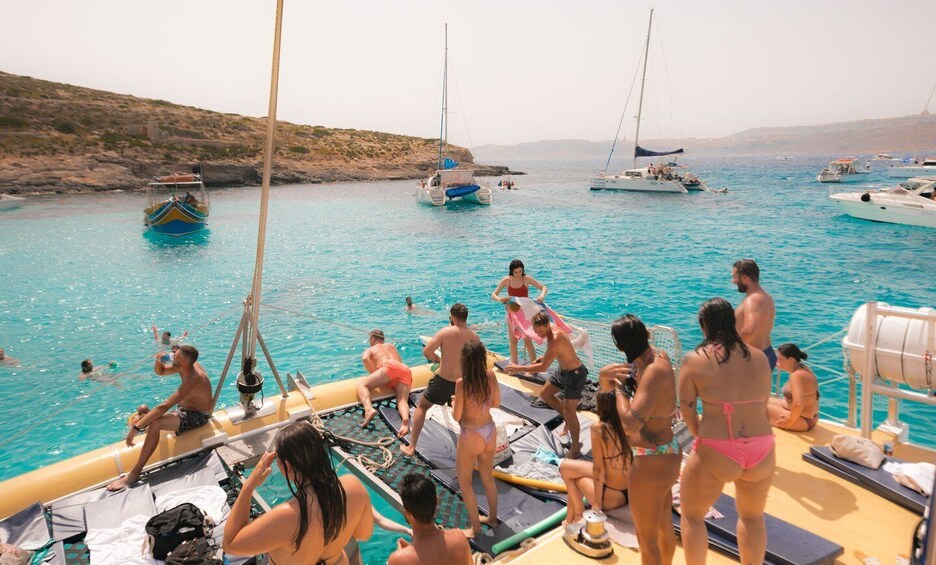 Picture 3 for Activity Comino: Blue Lagoon Catamaran Cruise with Lunch and Open Bar