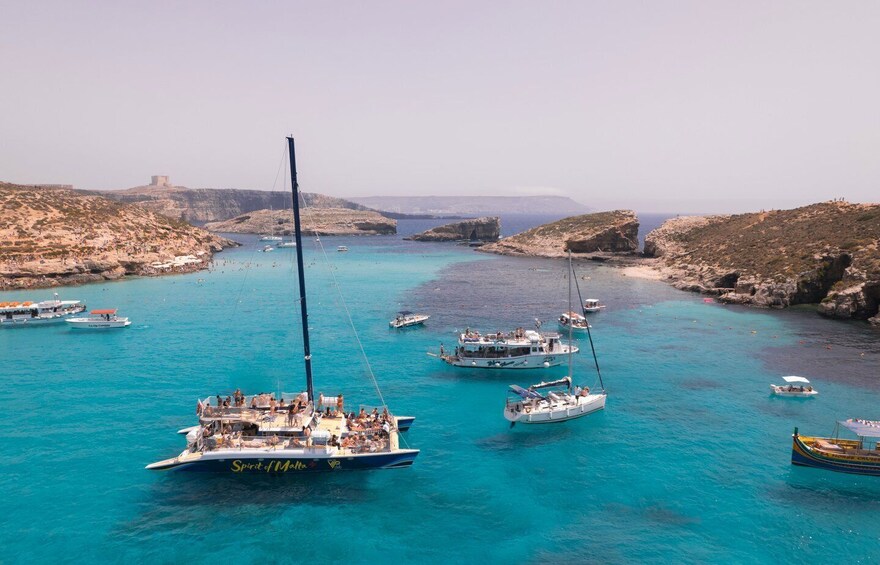 Picture 9 for Activity Comino: Blue Lagoon Catamaran Cruise with Lunch and Open Bar