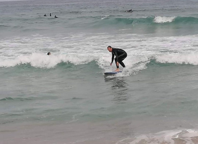 Aula de surf privada na praia grande sintra portugal