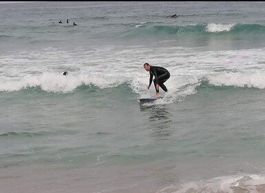 Private surf lesson in praia grande sintra portugal