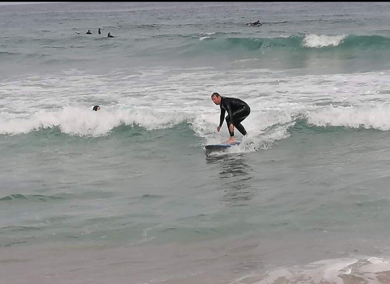 Aula de surf privada na praia grande sintra portugal