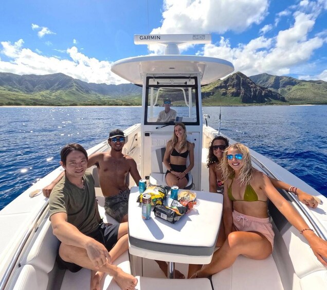 Picture 1 for Activity Waianae, Oahu: Swim with Dolphins (Semi-Private Boat Tour)