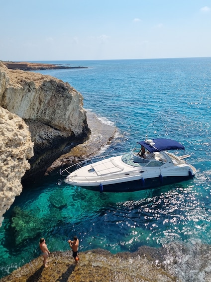 Picture 3 for Activity Ayia Napa: Explore Blue Lagoon on board of luxury SeaRay 375