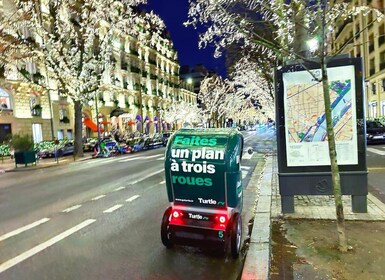 Paris: Christmas Lights Private Tour in a Modern Rickshaw