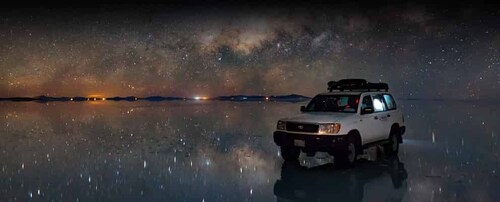 Uyuni Salt Flats + solnedgang og stjernenatt | Privat