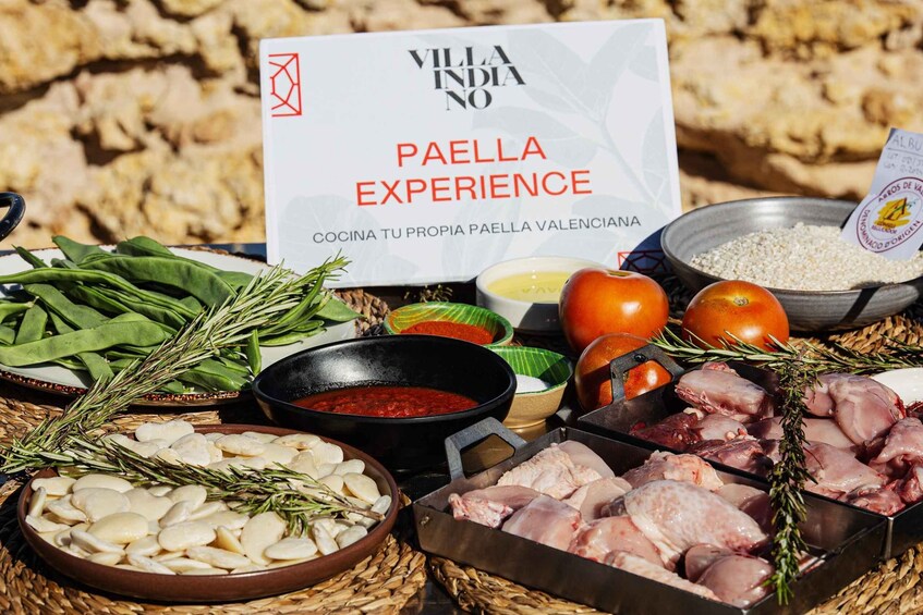 Valencia: Paella Full Experience Workshop at Villa Indiano