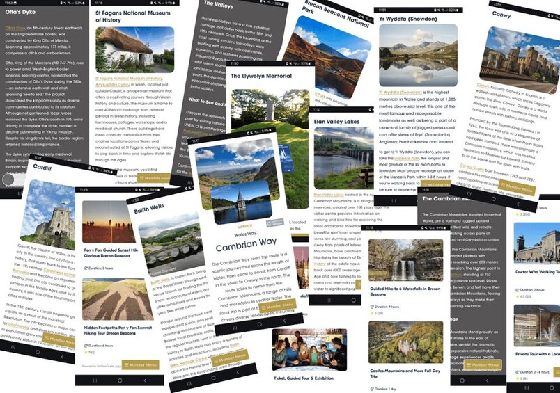 Picture 1 for Activity Cardiff, Brecon Beacons & Snowdonia Online Travel Guide
