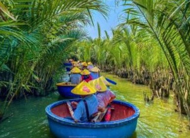 Vanuit Hoi An: Bay Mau Kokosnotenbos Bamboe mand boottocht