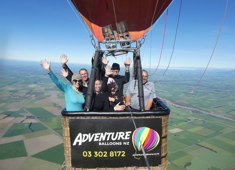 Picture 6 for Activity From Methven: Hot Air Balloon Flight in Canterbury with Wine