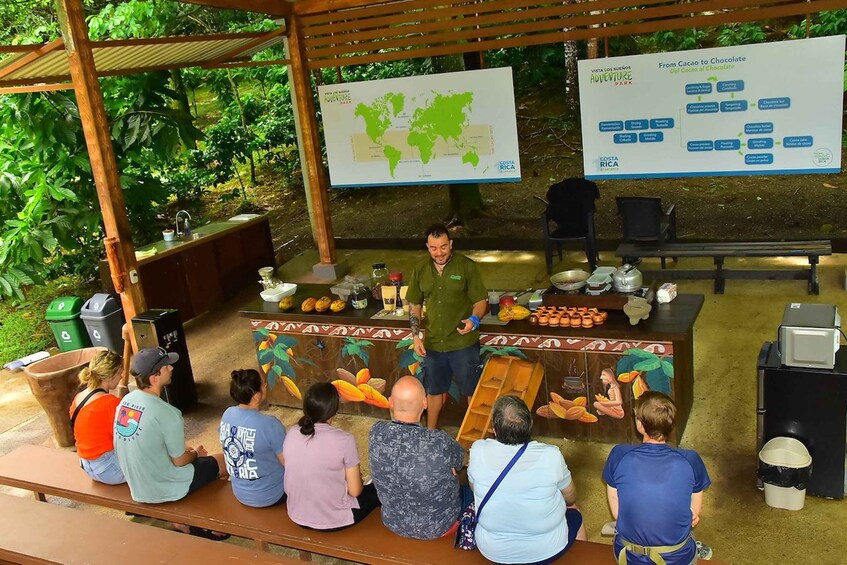 Picture 3 for Activity Puntarenas Province: Chocolate Experience and Zipline Tour