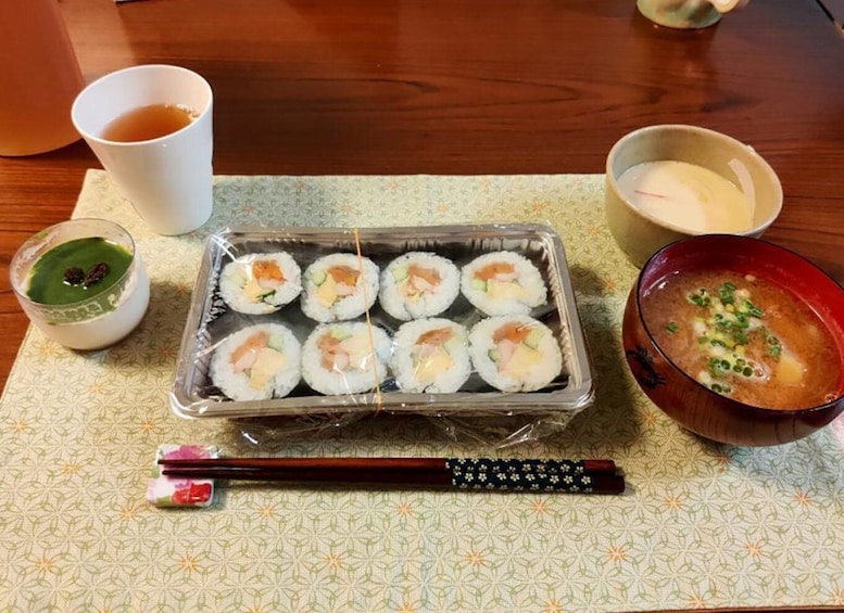 Picture 4 for Activity Tokyo: Sushi roll and side dish cooking experience