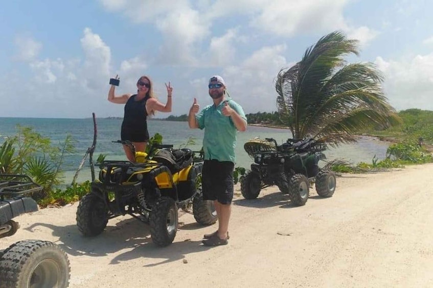 Picture 1 for Activity Mahahual: ATV Adventure & Open Bar Beach Day with Lunch