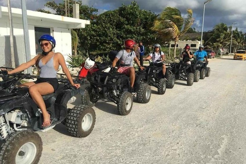 Picture 3 for Activity Mahahual: ATV Adventure & Open Bar Beach Day with Lunch