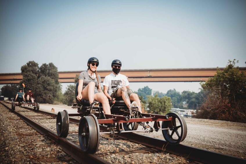 Picture 3 for Activity Sacramento: Yolo Countryside Guided Rail Bike Tour