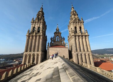 Santiago de Compostela: Omvisning i katedralen og Carraca-tårnets tak