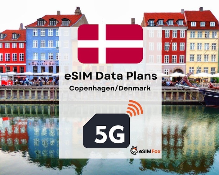 Copenhagen : eSIM Internet Data Plan for Denmark 4G/5G