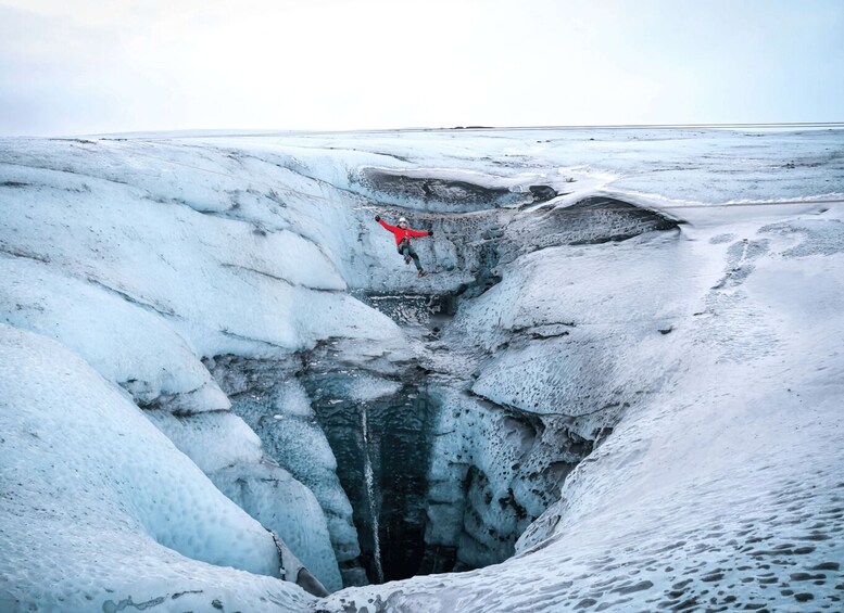 Picture 2 for Activity Iceland: Glacier Zip Line Tour with Hike or Ice Cave Visit