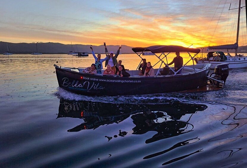 Knysna's #1 Private Sunset Cruise, optional Oysters & Bubbly