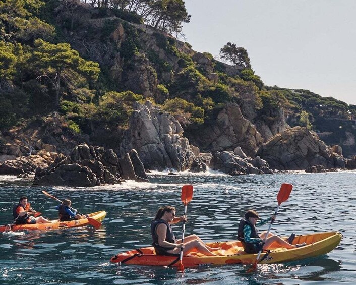 Picture 1 for Activity Lloret de Mar: Costa Brava Kayak Tour and Swimming