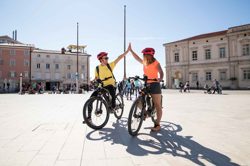 Picture 3 for Activity Piran: 5-Course Boutique Food Tour with Electric Bikes