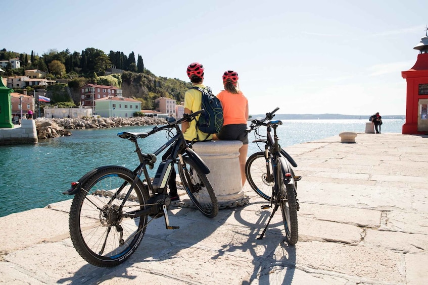 Picture 1 for Activity Piran: 5-Course Boutique Food Tour with Electric Bikes