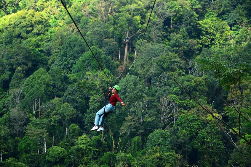 Picture 9 for Activity Chiang Mai: Highest and Longest Zipline Trip with Thai Meal