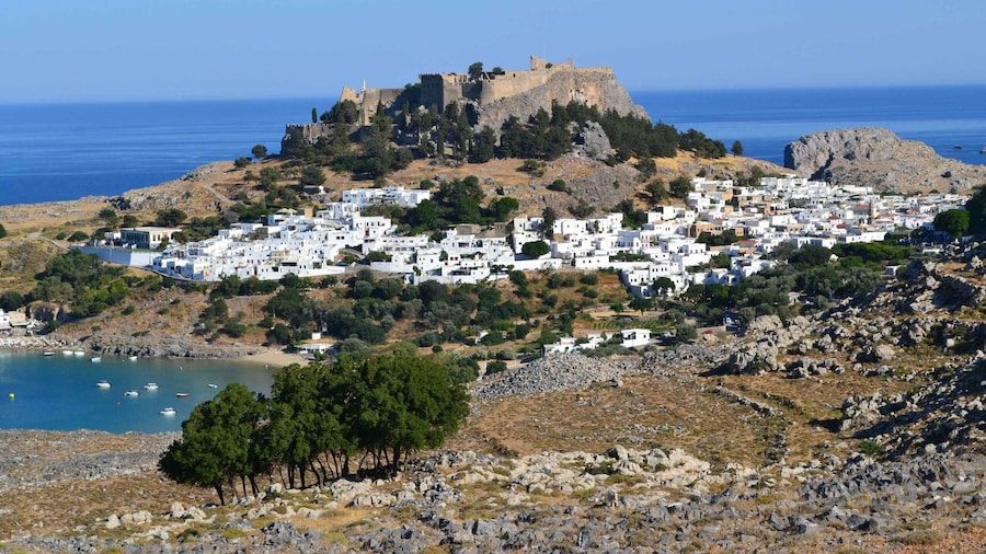 From Rhodes: Lindos and 7 Springs Valley Bus Tour