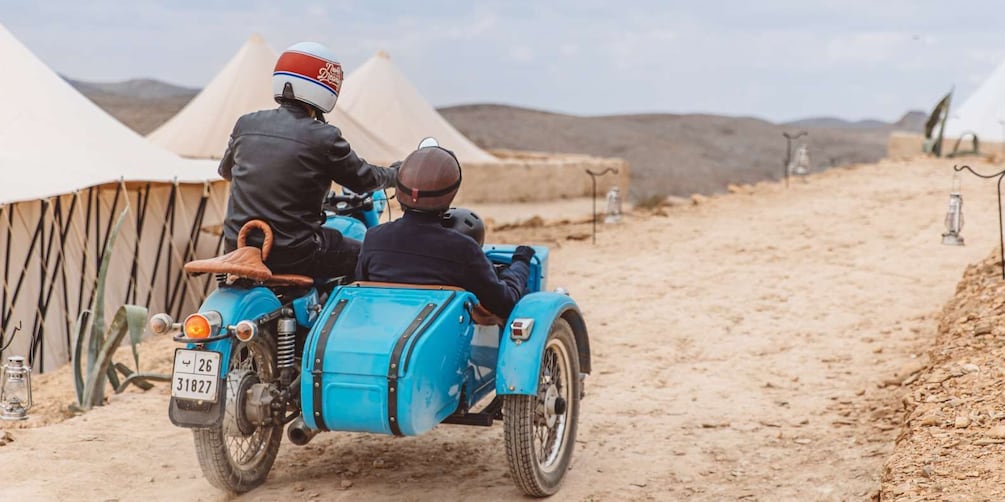Picture 1 for Activity Marrakech: Vintage Sidecar Ride with Local Insights