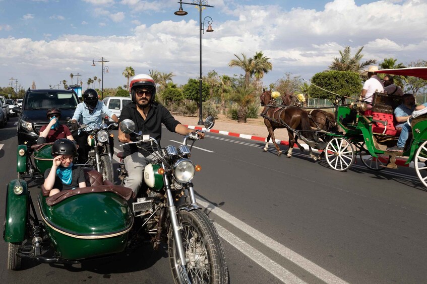 Picture 2 for Activity Marrakech: Vintage Sidecar Ride with Local Insights