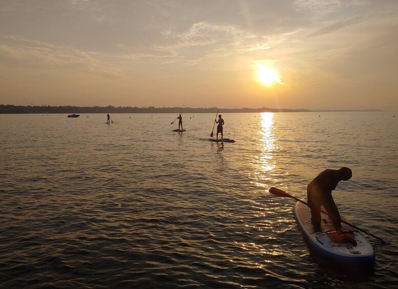 Picture 3 for Activity Lake Garda: Stand Up Paddleboard Experience with Dry Bag