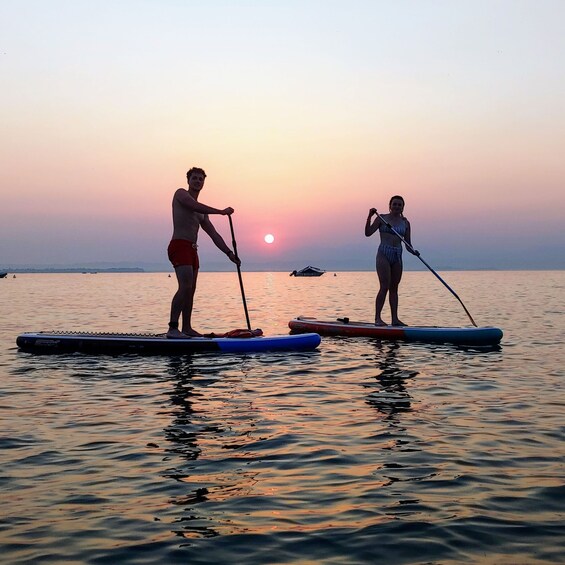 Picture 1 for Activity Lake Garda: Stand Up Paddleboard Experience with Dry Bag