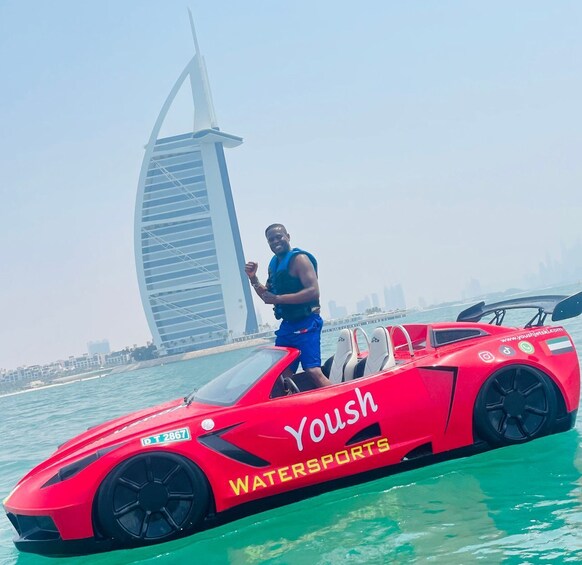 Picture 4 for Activity Dubai: 30-Minute Jet Car Tour by Burj Al Arab with Drink