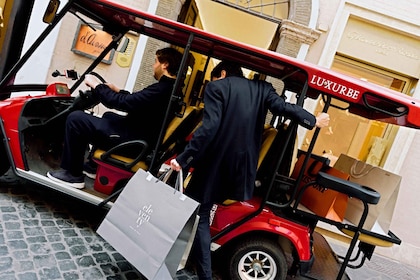 Tour of Rome in Golf Cart : 8H Shopping Tour
