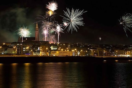 From Reykjavik: New Years Fireworks by Boat