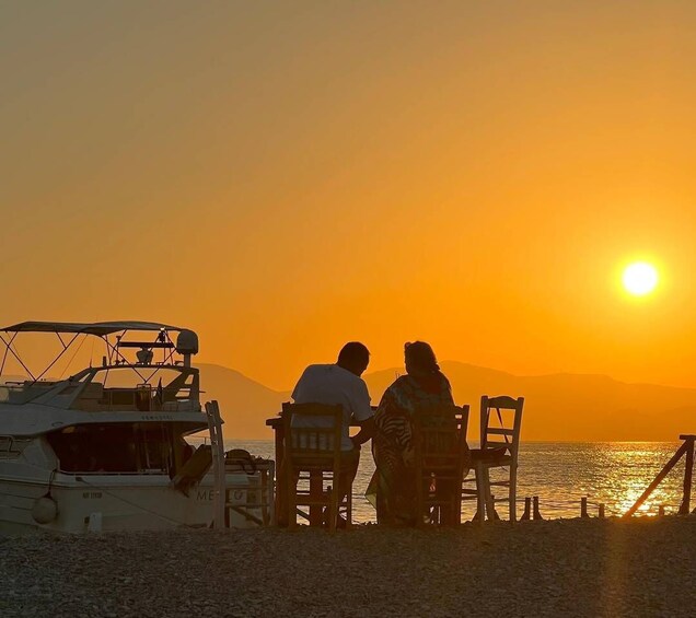 Astypalea: Sunset cruise in Kounoupa Beach