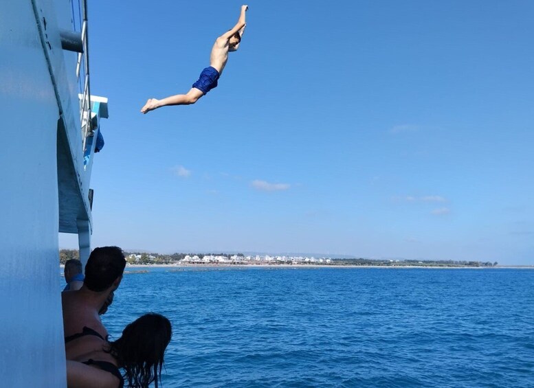 Picture 2 for Activity Paphos: Glass Bottom Boat Trip with Swimming or Snorkeling