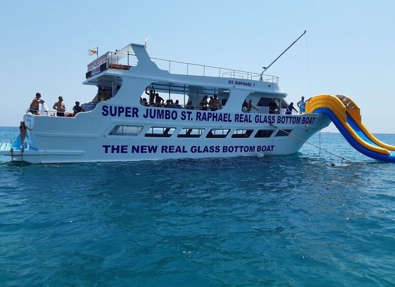 Picture 3 for Activity Paphos: Glass Bottom Boat Trip with Swimming or Snorkeling