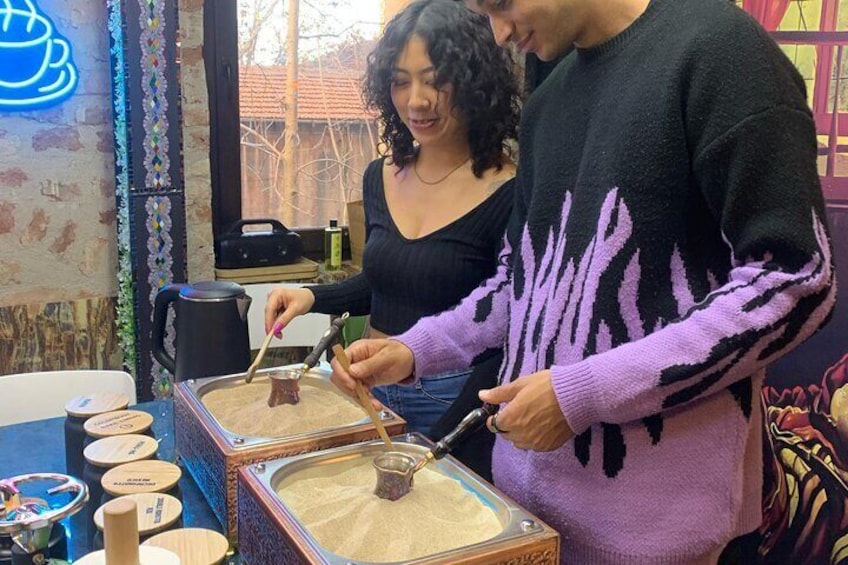 Making Turkish Coffee on Sand and Fortune Telling Workshop