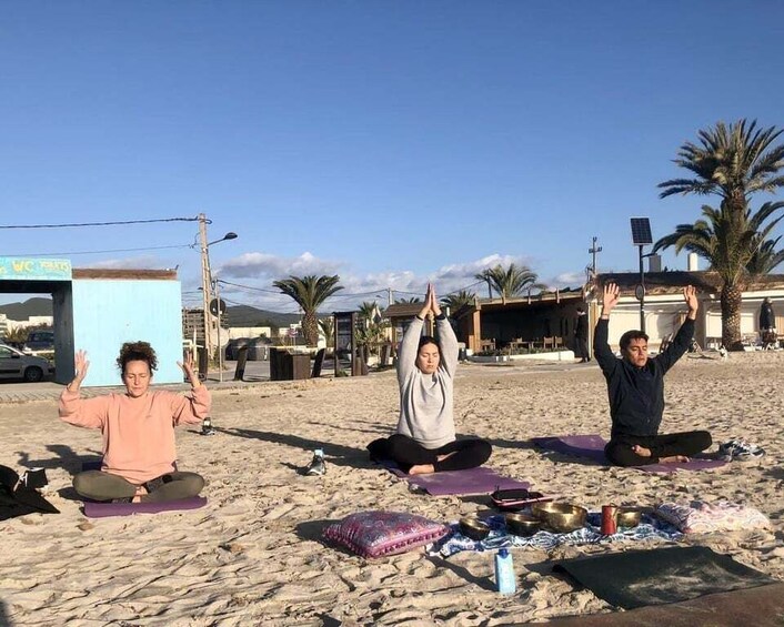 Picture 2 for Activity Private Ibiza beach yoga class with friends