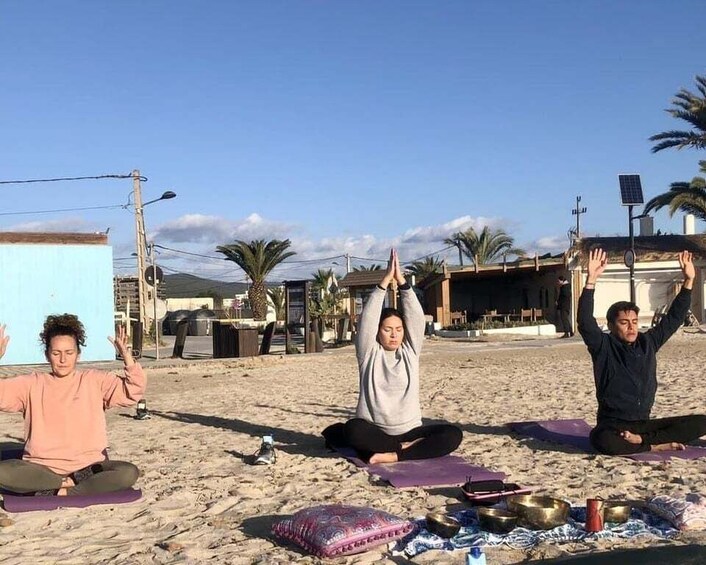 Picture 2 for Activity Private Ibiza beach yoga class with friends