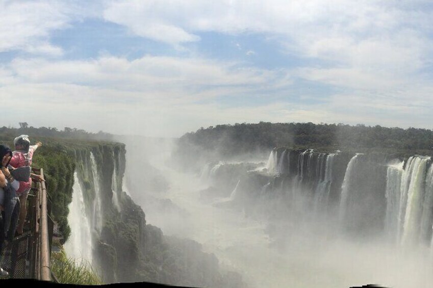 Iguaçu Canyon seen from the Top of the Devil's Throat, Cataratas on the Argentinian side.