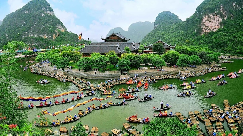 Luxury Ninh Binh Adventure Cycling Bich Dong Pagoda Trang An Boat Tour