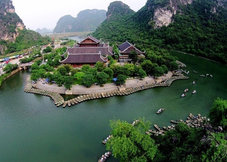 Luxury Ninh Binh Adventure Cycling Bich Dong Pagoda Trang An Boat Tour