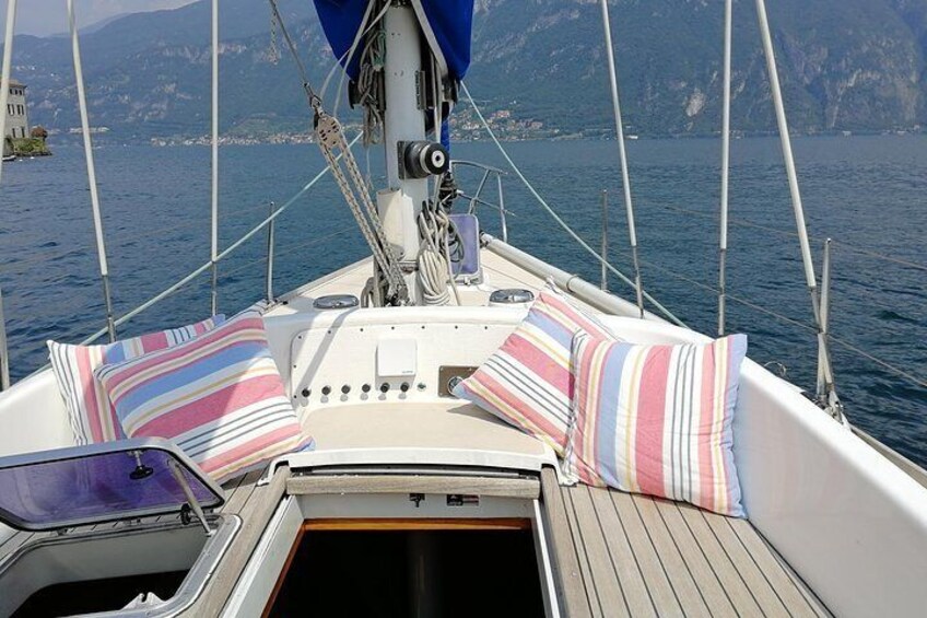 Sunset sailing on lake Como with Private Skipper