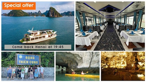 From Hanoi: Route 1 - Halong Cruise - Come back Hanoi early