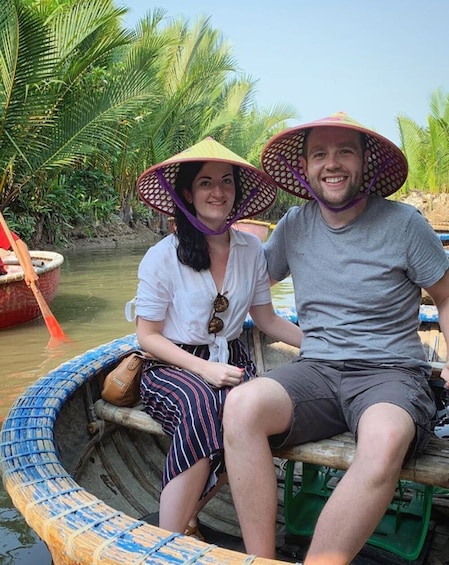 Morning Hoi An Eco Tour Basket Boat Racing Fishing in Cam Thanh Forest