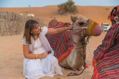 Dubai desert safari with BBQ dinner & local driver