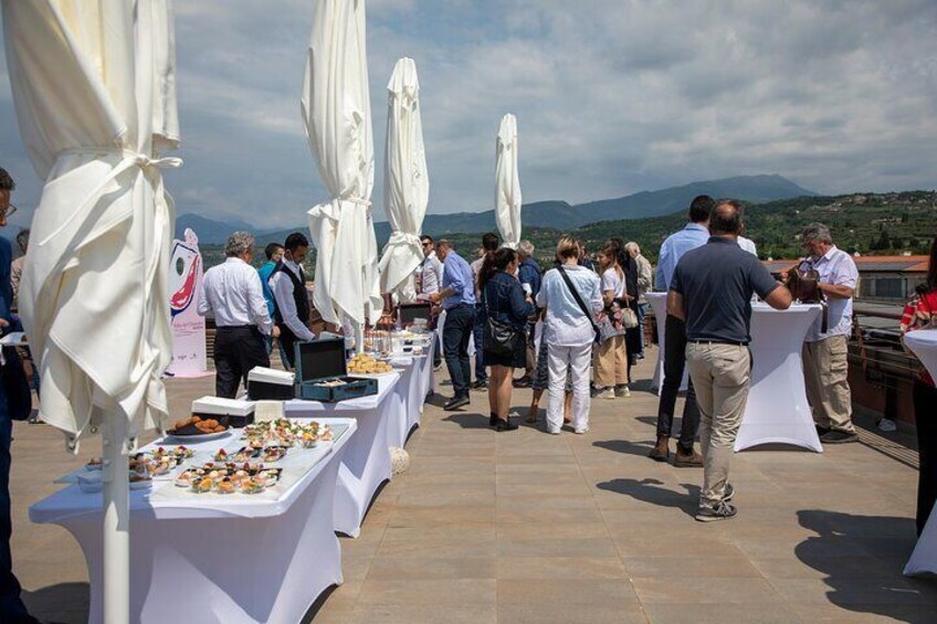 Tasting of 6 Rosè and White Wines in Bardolino with Lake View