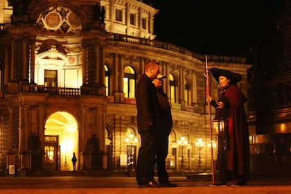 Visite de Dresde en groupe avec un veilleur de nuit