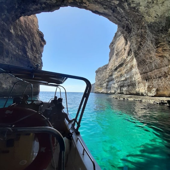 Picture 2 for Activity Gozo: 20-Minute Cave Tour and Blue Lagoon Stop